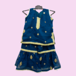 Royal Blue Gold Sharara Set
